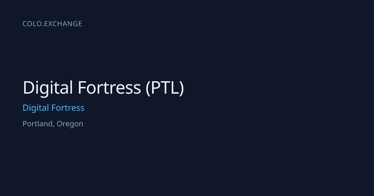 Digital Fortress (PTL) — Digital Fortress Data Center in Portland ...